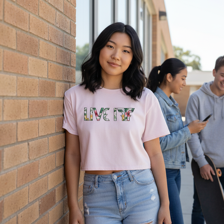 FTF LIVEIT - Women’s crop top