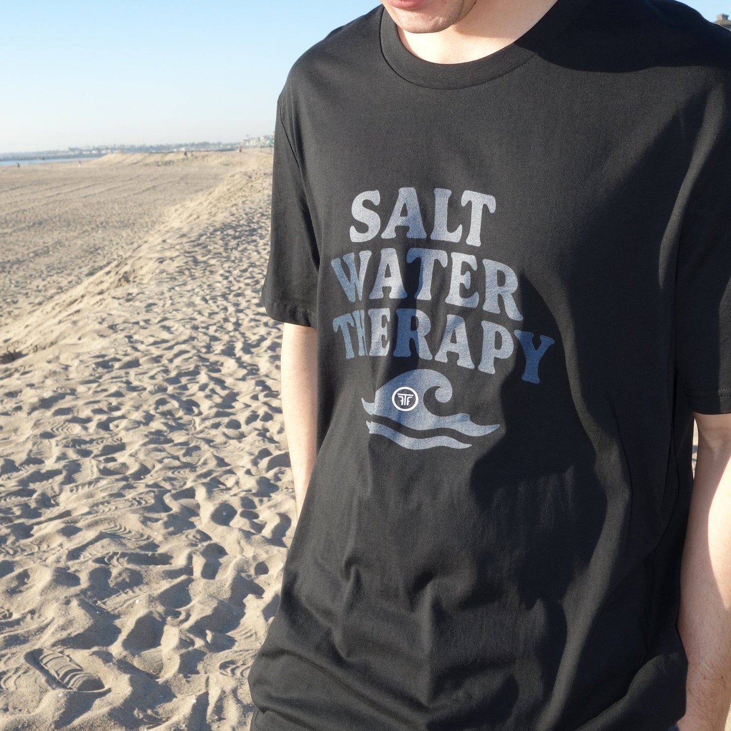 FR2FTH SALT WATER THERAPY - Unisex organic ribbed neck t-shirt