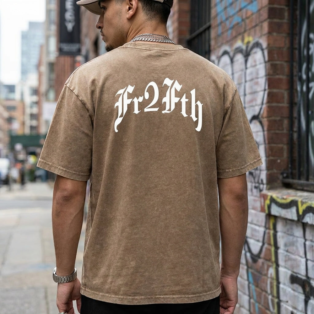 FR2FTH - THE OG - Snow Washed Heavyweight Oversize T-Shirt