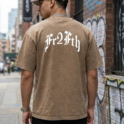 FR2FTH - THE OG - Snow Washed Heavyweight Oversize T-Shirt