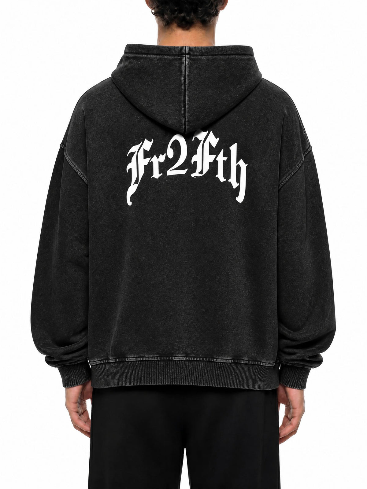 FR2FTH - THE OG - Snow Washed Loose Cotton Hoodie