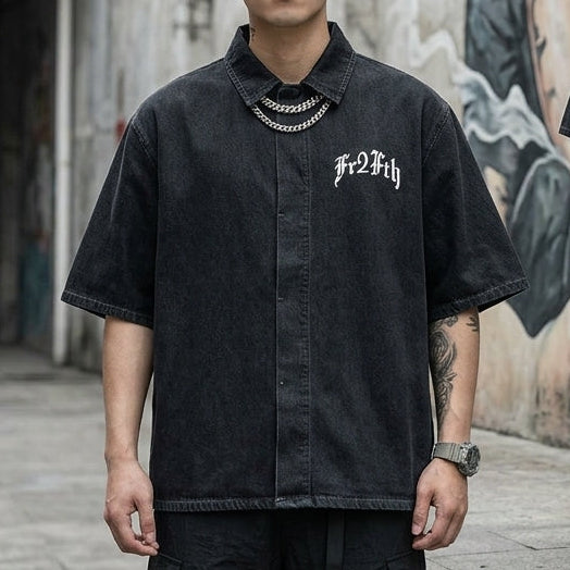 FR2FTH  THE OG - Unisex Vintage Wash Drop Shoulder Lyocell Shirt