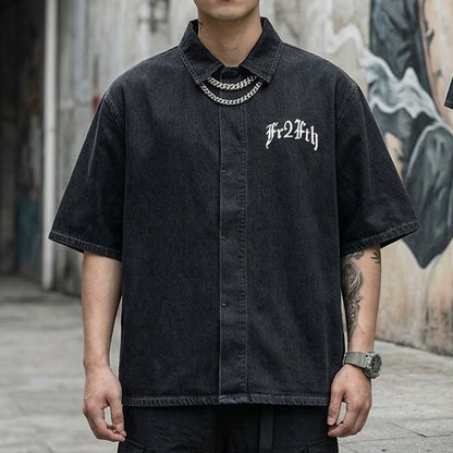 FR2FTH  THE OG - Unisex Vintage Wash Drop Shoulder Lyocell Shirt