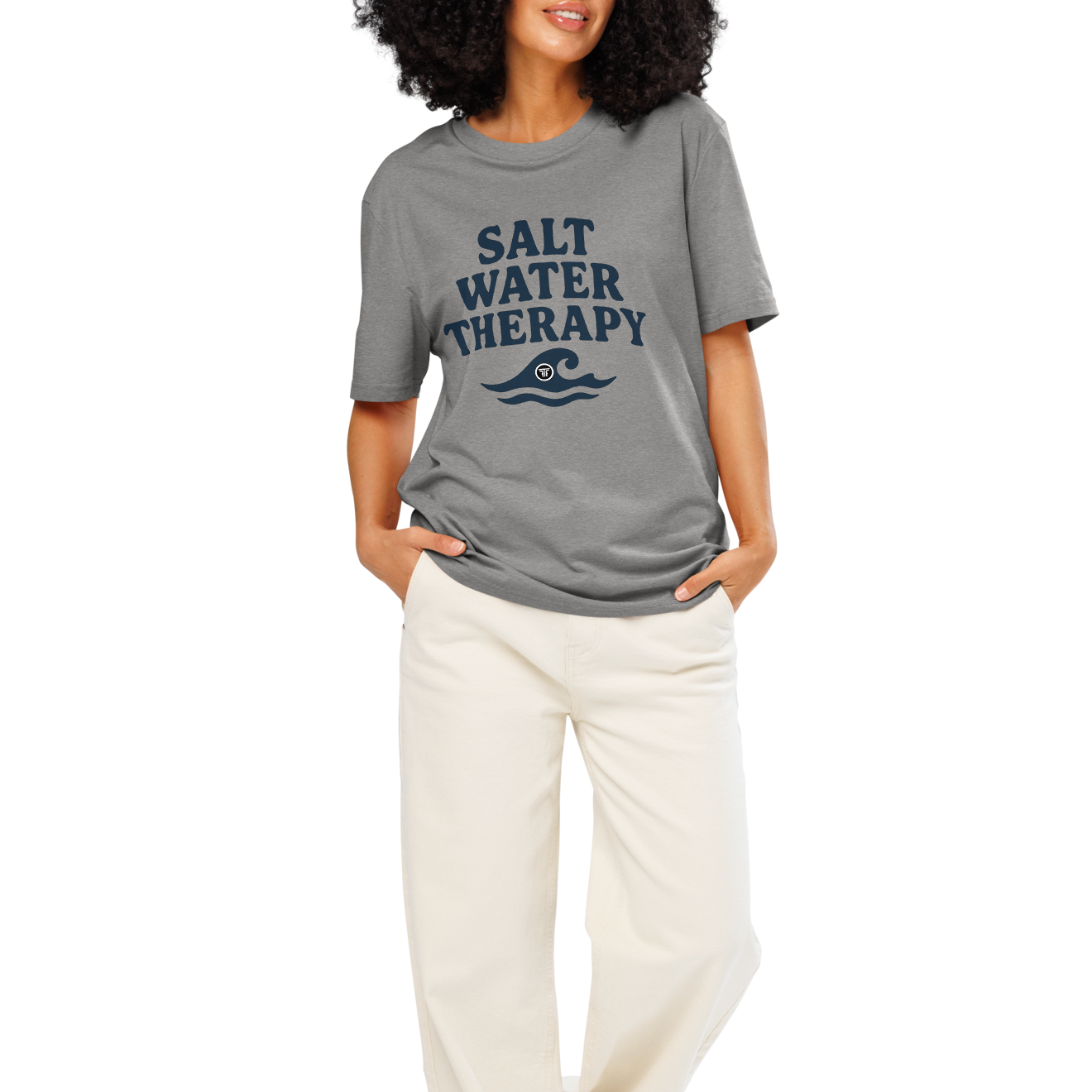 FR2FTH SALT WATER THERAPY - Unisex organic ribbed neck t-shirt
